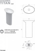Напольная раковина из литьевого мрамора Cezares TITAN-OVAL-62-41-90-LVB-FS