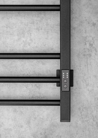 Полотенцесушитель электрический Chromix Berne 50x80 П9 MB с сухим теном универсальное подключение