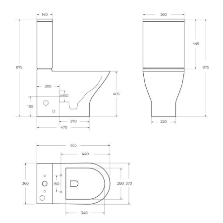 Бачок BelBagno ACQUA BB340T Бачок BelBagno ACQUA BB340T