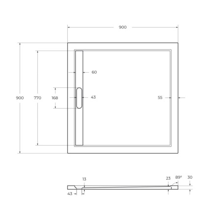 Комплект ножек для поддона из искусственного мрамора CEZARES TRAY-LEGS-AS-06