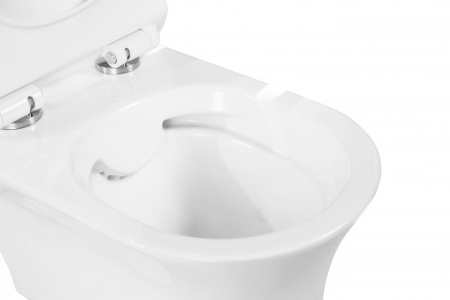 Унитаз подвесной безободковый с креплением BelBagno BB1224CHR-SM