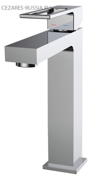 Смеситель для накладной раковины однорычажный, без донного клапана Cezares EFFECT-LSM1-A-01-W0