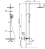 Душевая система с термостатом AltroBagno Diretto 030413 Bi