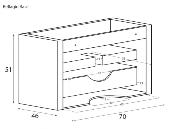 Столешница из искусственного камня solid surface Cezares 50186