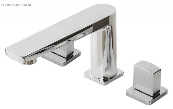 Смеситель для раковины на три отверстия BelBagno CAR-LTF-CRM