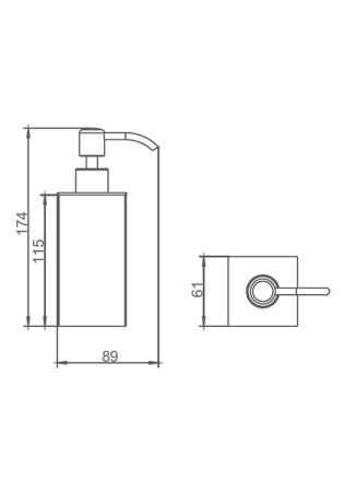 Дозатор AltroBagno SD 080301Cr