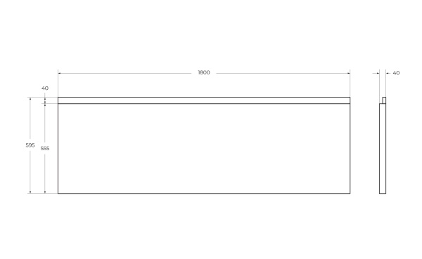 Передняя панель для акриловой ванны CEZARES PLANE-180-SCR-W37 Передняя панель для акриловой ванны CEZARES PLANE-180-SCR-W37