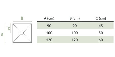 BASE Поддон из искусственного мрамора (акрон) с сифоном и решеткой из нерж. стали в комплекте, Cezar