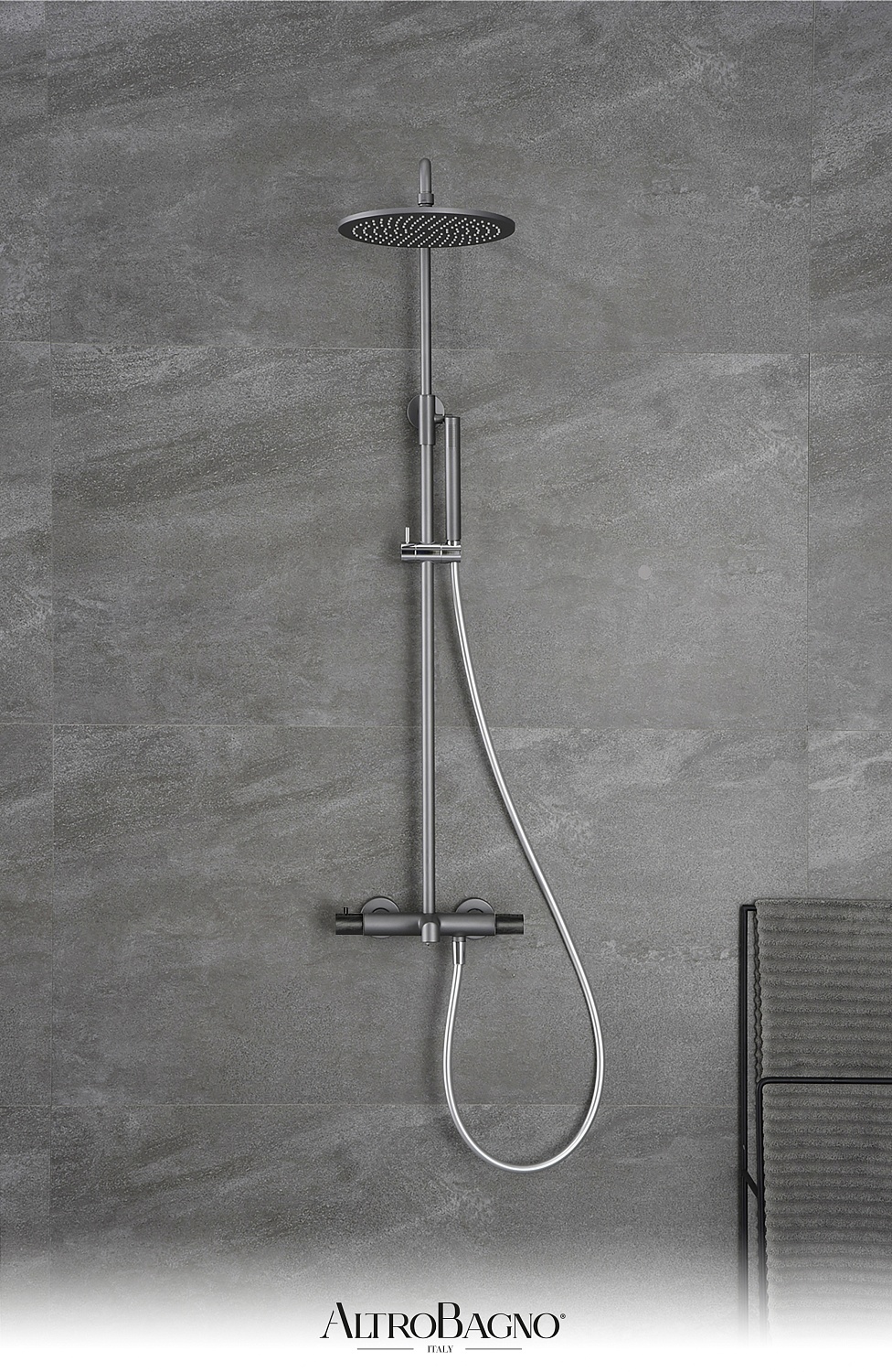 Душевая система с термостатом AltroBagno Intento 030420 Cr