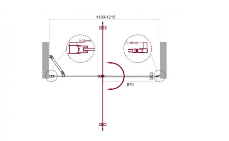 Душевая дверь в нишу BELBAGNO ETNA-B-12 ETNA-B-12-60/60-C-Cr Душевая дверь в нишу BELBAGNO ETNA-B-12 ETNA-B-12-60/60-C-Cr