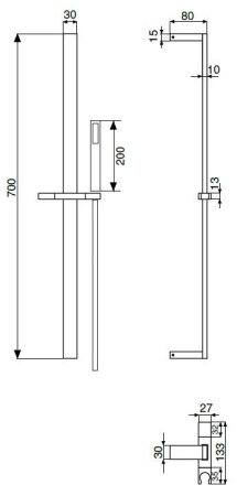 Душевой гарнитур Cezares CZR-L-SD-02