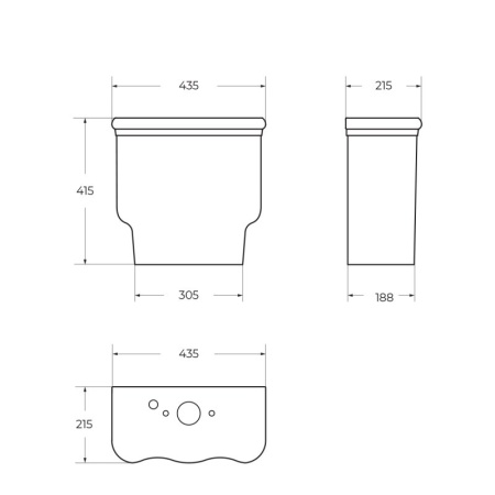 Чаша напольного безободкового унитаза BelBagno BOHEME BB115CPR Чаша напольного безободкового унитаза BelBagno BOHEME BB115CPR