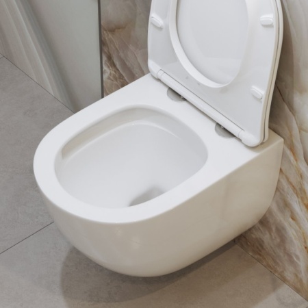 Чаша подвесного безободкового унитаза Belbagno со смывом TORNADO BelBagno AMANDA-TOR BB051CH-TOR-FC Чаша подвесного безободкового унитаза Belbagno со смывом TORNADO BelBagno AMANDA-TOR BB051CH-TOR-FC