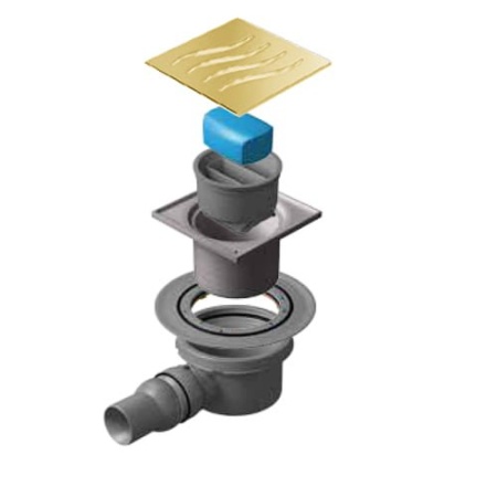 Душевой трап Pestan Confluo Standard Dry 1 Gold Cezares 13000128