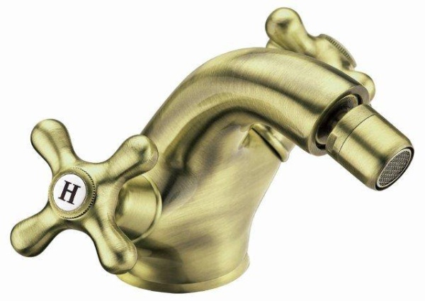 Смеситель для биде с донным клапаном Cezares RETRO-C-BS1-BLC