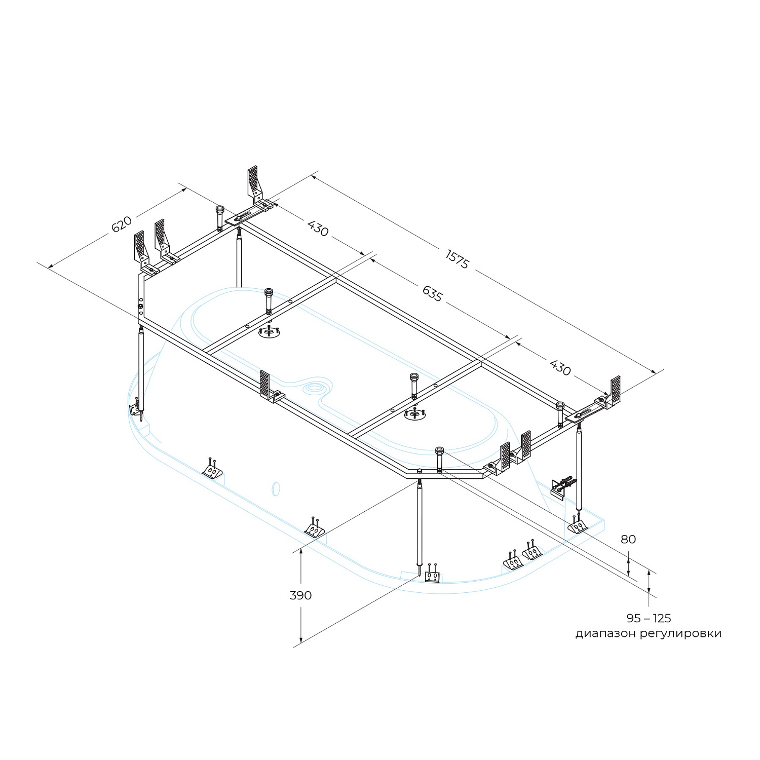 Металлический каркас CEZARES METAURO-MF Металлический каркас CEZARES METAURO-MF
