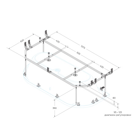 Металлический каркас CEZARES METAURO-MF Металлический каркас CEZARES METAURO-MF
