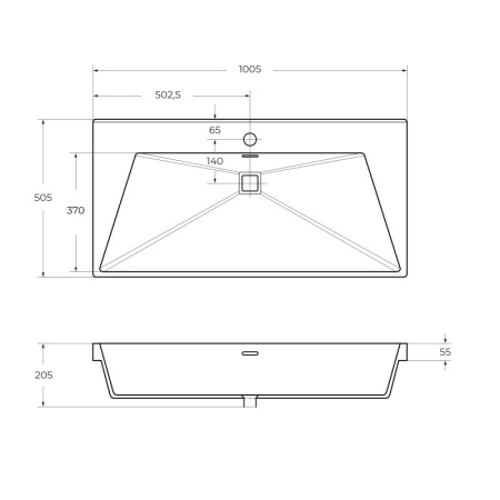 Шкаф подвесной с двумя распашными дверцами с доводчиками, с двумя полками Cezares MOLVENO-1600-2A-SC