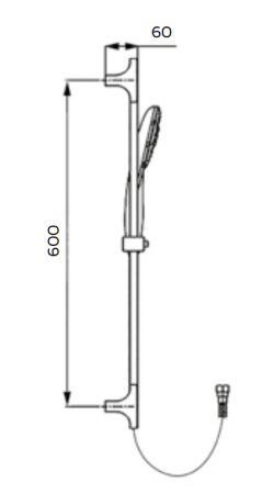 Душевая штанга AltroBagno SB 071501 Cr
