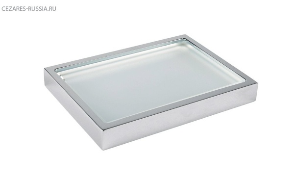 Мыльница настольная, стекло матовое Cezares PRIZMA-SODP-BIO