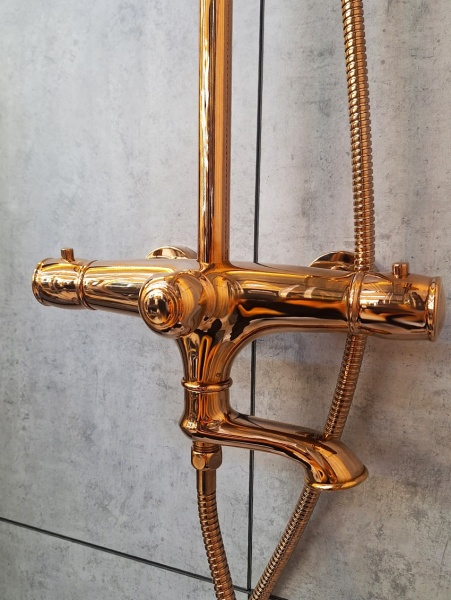 Душевая система с термостатом AltroBagno Beatrice 030403 R Or