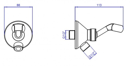 Штуцер с держателем CEZARES CZR-U-AI-C-01 Штуцер с держателем CEZARES CZR-U-AI-C-01