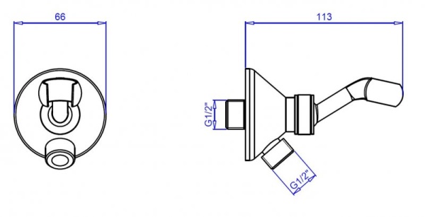 Штуцер с держателем CEZARES CZR-U-AI-C-03/24 Штуцер с держателем CEZARES CZR-U-AI-C-03/24