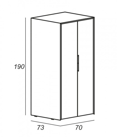 Полка подвесная, 30x20x75 Cezares 55050