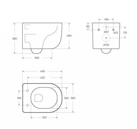 Чаша подвесного безободкового унитаза Belbagno со смывом TORNADO BelBagno SOFT-TOR BB084CH-TOR Чаша подвесного безободкового унитаза Belbagno со смывом TORNADO BelBagno SOFT-TOR BB084CH-TOR