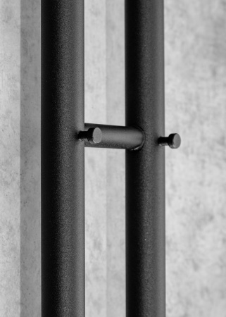 Полотенцесушитель электрический Chromix Kassel 10x120 П3 MB с сухим теном и крючками