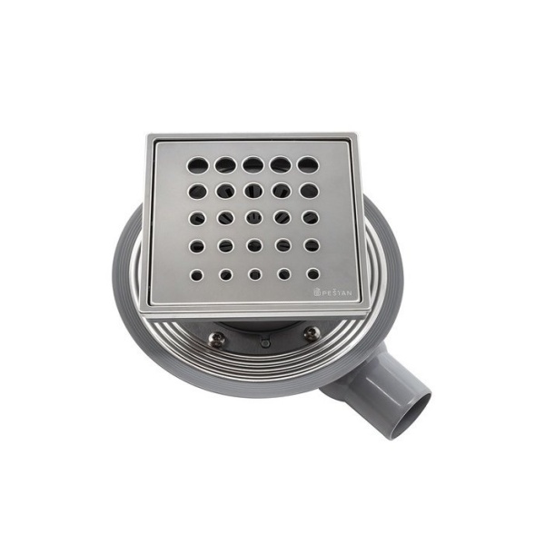 Точечный трап 150х150 мм CONFLUO STANDARD DROPS 1 MASK, металл с перфорацией Drops (Капли), с рамкой