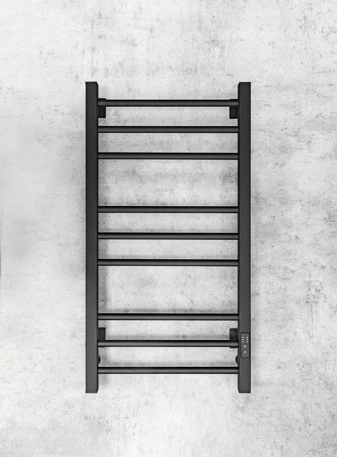 Полотенцесушитель электрический Chromix Berne 40x80 П9 MB с сухим теном универсальное подключение