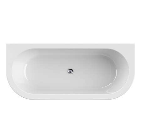 Акриловая ванна CEZARES SLIM WALL-180-80-60-W37-SET