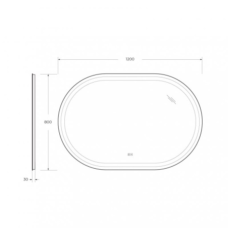 Зеркало Cezares CZR-SPC-GIUBILEO-1500-800-TCH-WARM