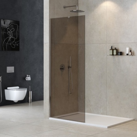 Душевая перегородка универсальная с односторонним входом Cezares LIBERTA-L-1-TB-110-C-Cr