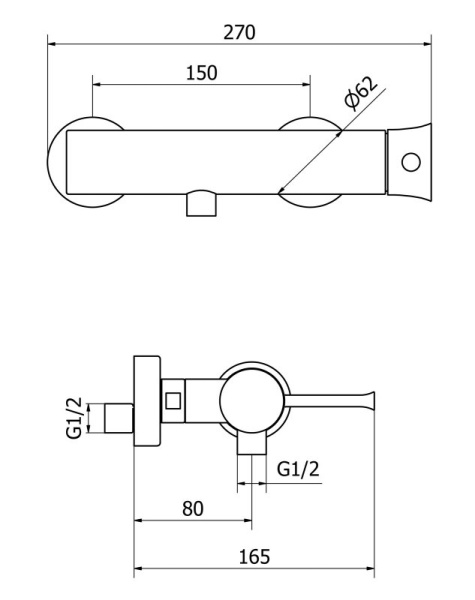 Смеситель для душа Cezares POSITANO-DM-01 Смеситель для душа Cezares POSITANO-DM-01