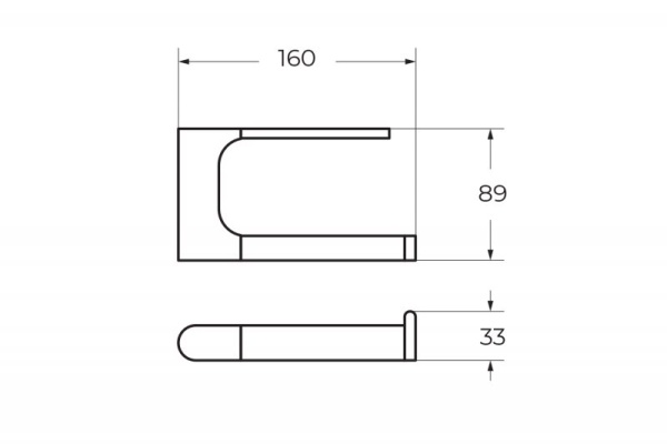 Держатель туалетной бумаги ART&MAX PLATINO AM-E-3983-MB