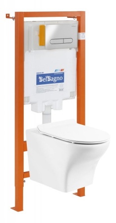 Кнопка смыва BelBagno SFERA BB016-SR-CHROME.M, цвет-хром матовый