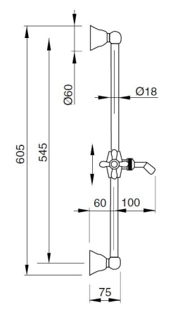 Душевой гарнитур Cezares LORD-SD-02-M