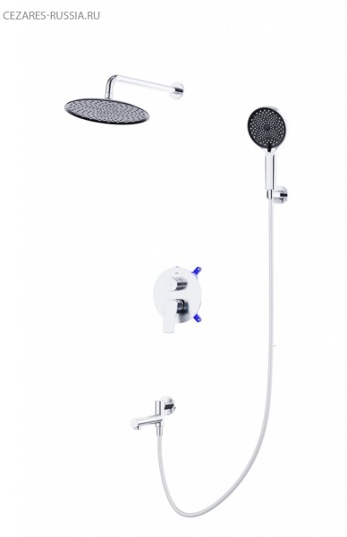 Душевой комплект встраиваемый с изливом BelBagno MARINO-VDSET-CRM Душевой комплект встраиваемый с изливом BelBagno MARINO-VDSET-CRM