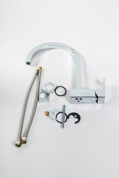 Смеситель для раковины однорычажный, высокий, без донного клапана Cezares UNIKA-LSM1-A-NOP-W0