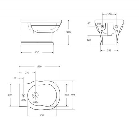Биде подвесное BelBagno BOHEME BB115BH