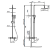 Душевая система с термостатом AltroBagno Diretto 030415 Cr