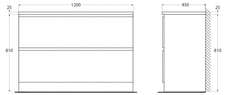 Раковина из искусственного камня BelBagno BB1200/455-LV-ART-ALR-NERO, чёрная матовая