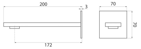 Излив для ванны Cezares UNIKA-SCV-NOP Излив для ванны Cezares UNIKA-SCV-NOP
