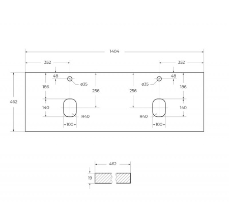 Консоль металлическая под накладные раковины BelBagno EK-120-ST