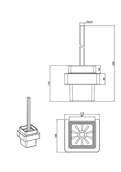 Ершик AltroBagno Aperto 081203 NeOp