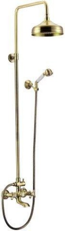 Душевая стойка со смесителем для ванны, верхним и ручным душем Cezares RETRO-C-CVD2-02