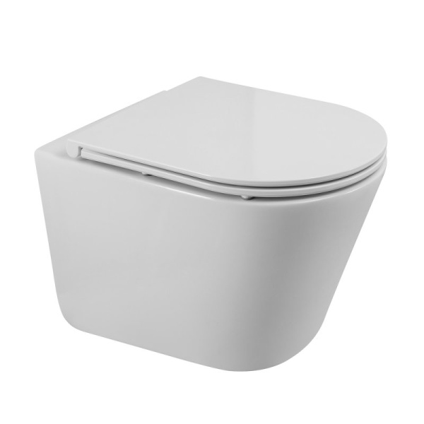 Чаша подвесного безободкового унитаза Belbagno со смывом TORNADO BelBagno FLAY-TOR BB053CH-TOR-FC Чаша подвесного безободкового унитаза Belbagno со смывом TORNADO BelBagno FLAY-TOR BB053CH-TOR-FC