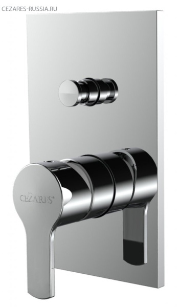 Встраиваемый однорычажный смеситель для душа с переключателем Cezares OVEST-VDIM-01 Встраиваемый однорычажный смеситель для душа с переключателем Cezares OVEST-VDIM-01